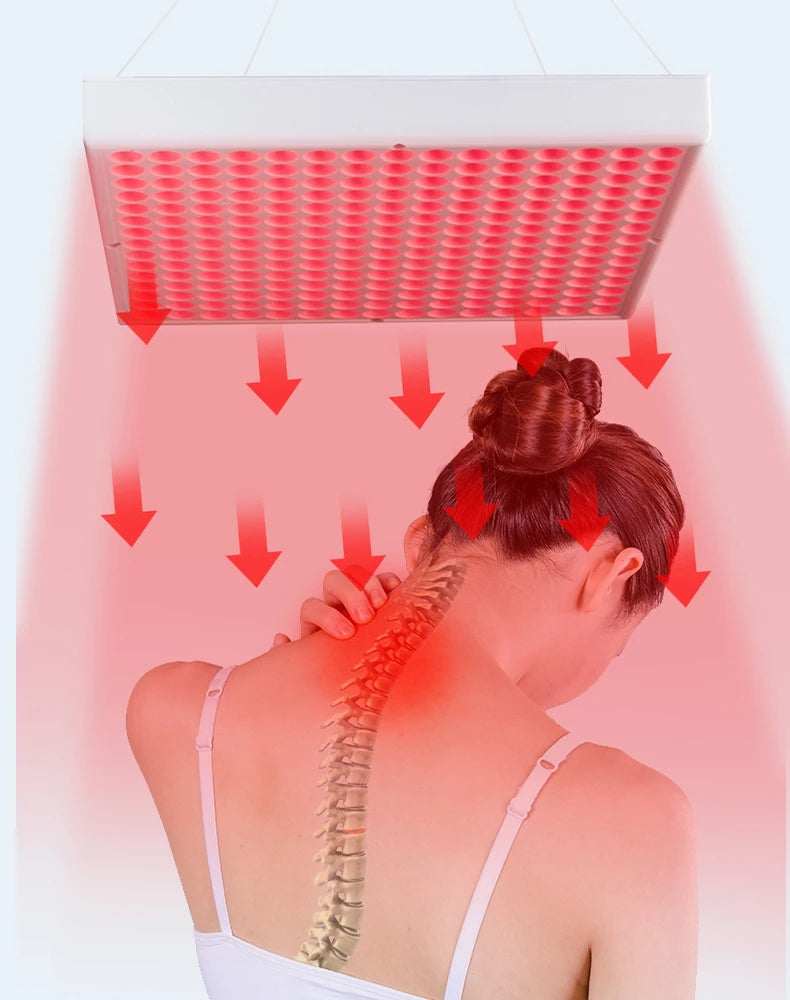 Anti Aging 850nm Infrared Panel Therapy, 660nm Red LED Facial Light Therapy  225 LED Red Light