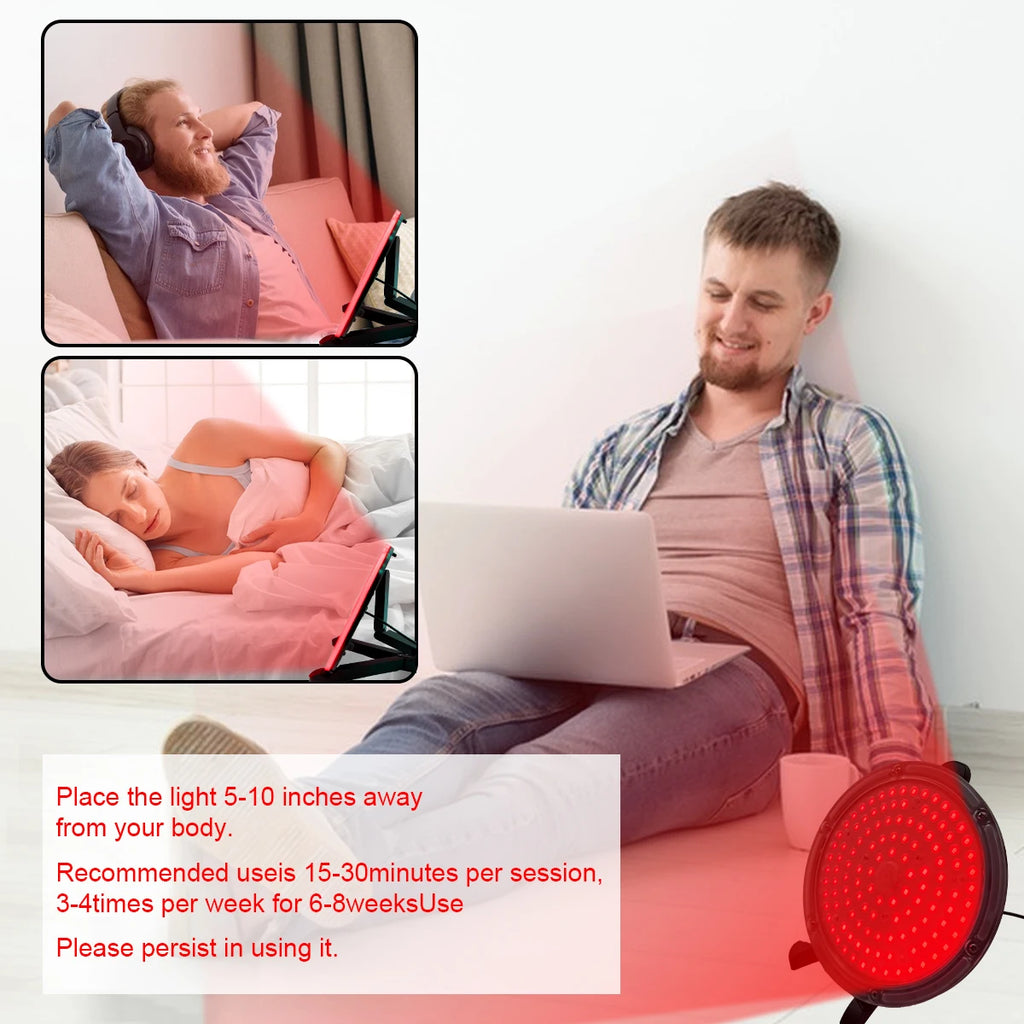 660nm LED red light panel lamp  120 LEDs body skin care equipment, household beauty products  Relieves pain, gift for parents