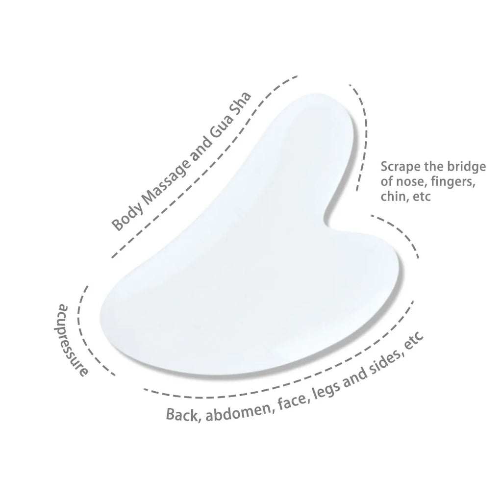 2pcs Double-end Gua Sha Massage Roller Neck Face Board Facial Skin Lifting Scraper Anti-Wrinkle Beeswax Stone Scraping Massager