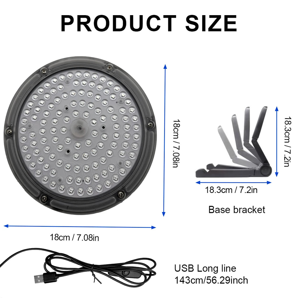 660nm LED red light panel lamp  120 LEDs body skin care equipment, household beauty products  Relieves pain, gift for parents