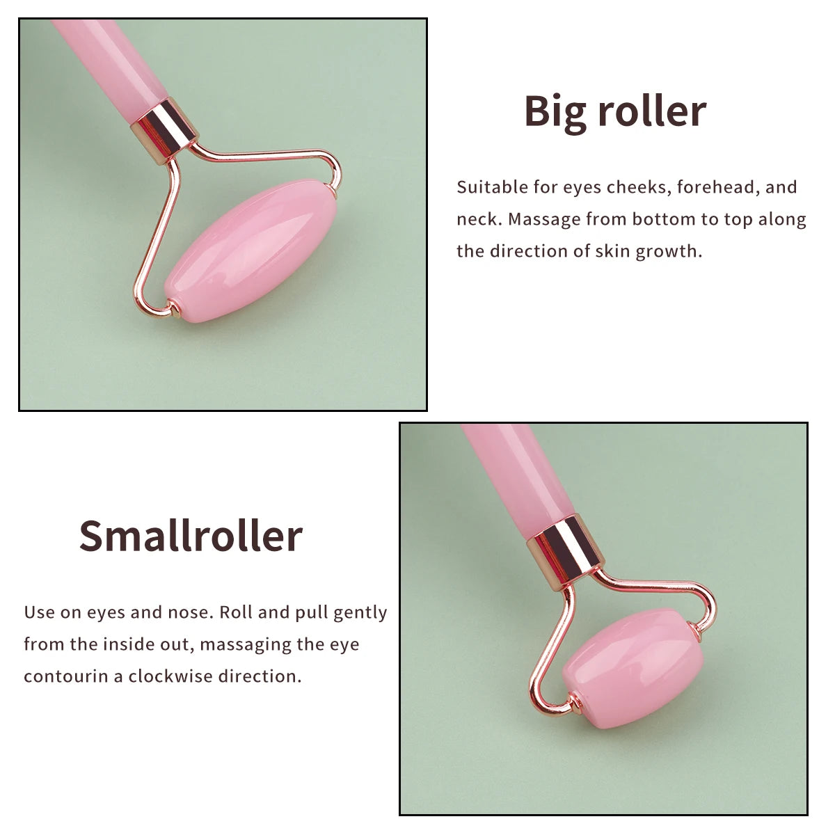 2pcs Double-end Gua Sha Massage Roller Neck Face Board Facial Skin Lifting Scraper Anti-Wrinkle Beeswax Stone Scraping Massager